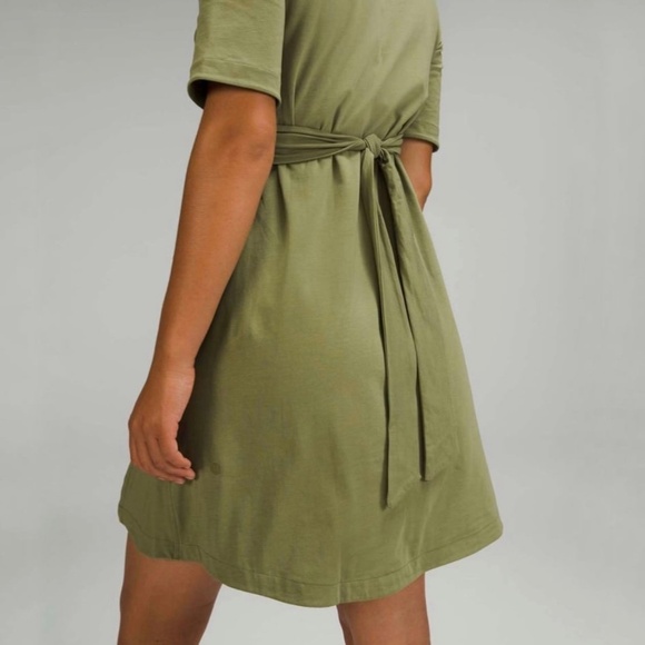 Lululemon Cotton Wrap-Front T-Shirt Dress - Picture 4 of 10
